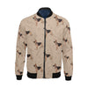 Paw German Shepherd Pattern Print Men's Bomber Jacket-grizzshop