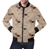 Paw German Shepherd Pattern Print Men's Bomber Jacket-grizzshop