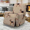 Paw German Shepherd Pattern Print Recliner Cover-grizzshop