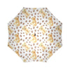 Paw Golden Retriever Pattern Print Foldable Umbrella-grizzshop