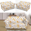 Paw Golden Retriever Pattern Print Loveseat Cover-grizzshop