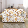 Paw Golden Retriever Pattern Print Loveseat Cover-grizzshop