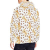 Paw Golden Retriever Pattern Print Men Pullover Hoodie-grizzshop