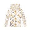 Paw Golden Retriever Pattern Print Women Pullover Hoodie-grizzshop