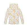 Paw Golden Retriever Pattern Print Women Pullover Hoodie-grizzshop