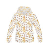 Paw Golden Retriever Pattern Print Women Pullover Hoodie-grizzshop