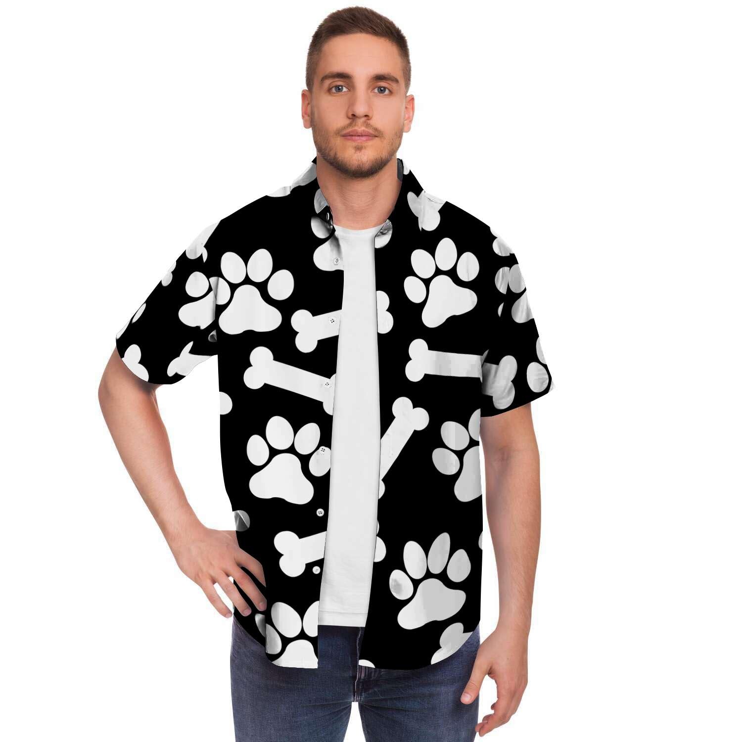 Paw Men's Short Sleeve Shirt-grizzshop