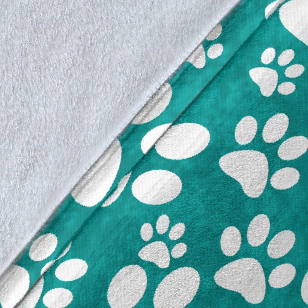 Paw Pattern Print Blanket-grizzshop