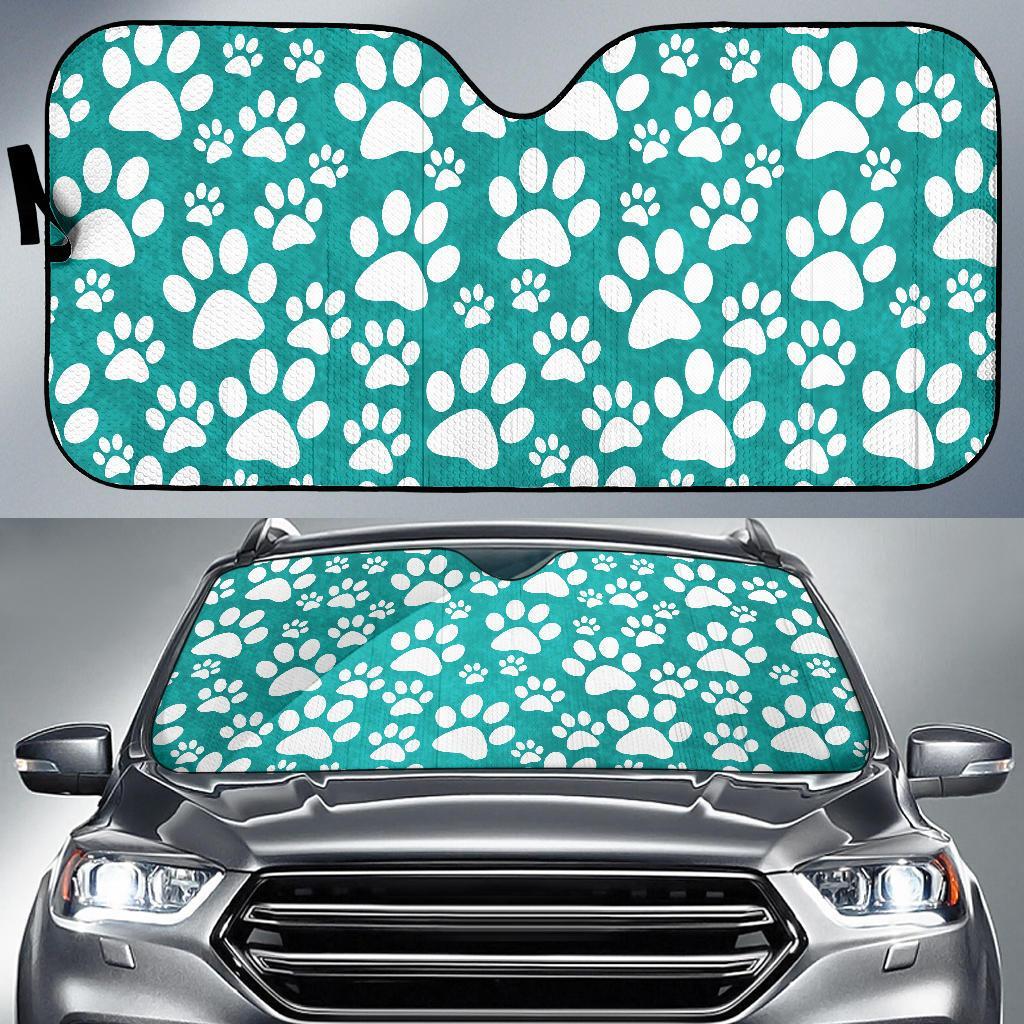 Paw Pattern Print Car Sun Shade-grizzshop