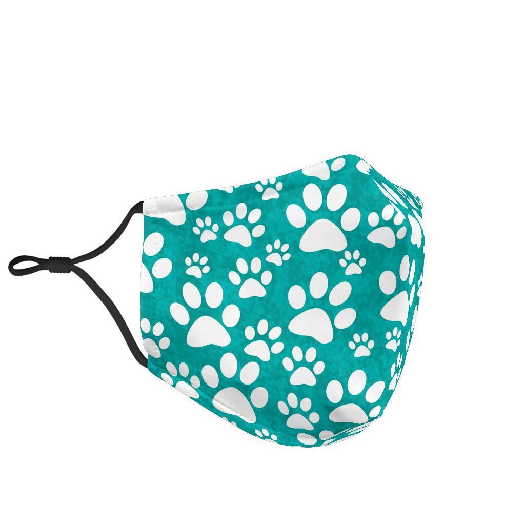 Paw Pattern Print Face Mask-grizzshop