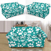 Paw Pattern Print Loveseat Cover-grizzshop