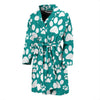 Paw Pattern Print Men Long Robe-grizzshop