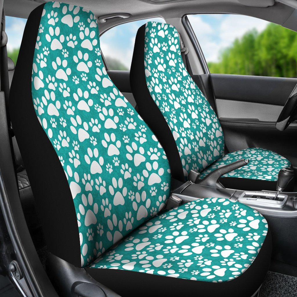 Paw Pattern Print Universal Fit Car Seat Cover-grizzshop