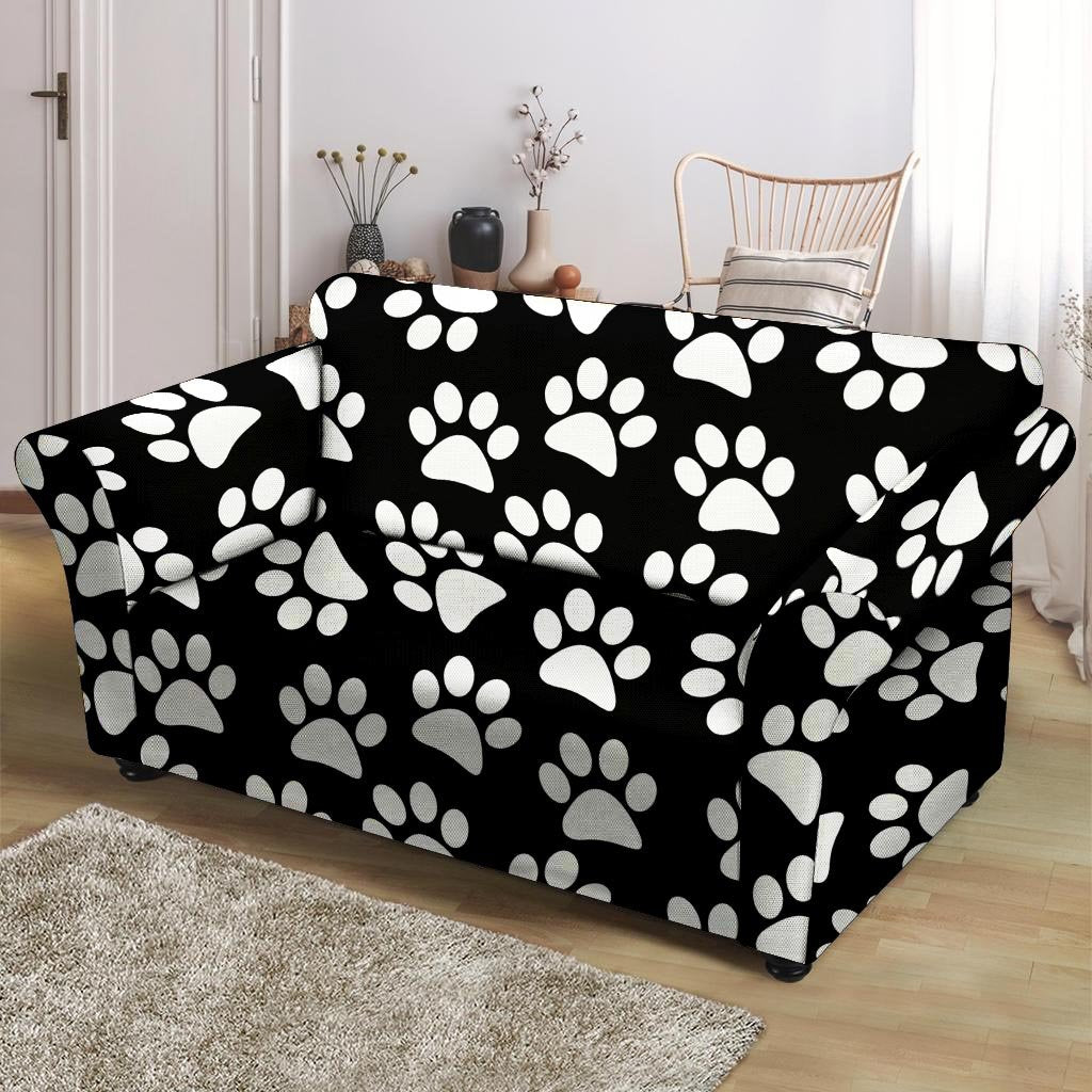 Paw Print Loveseat Cover-grizzshop