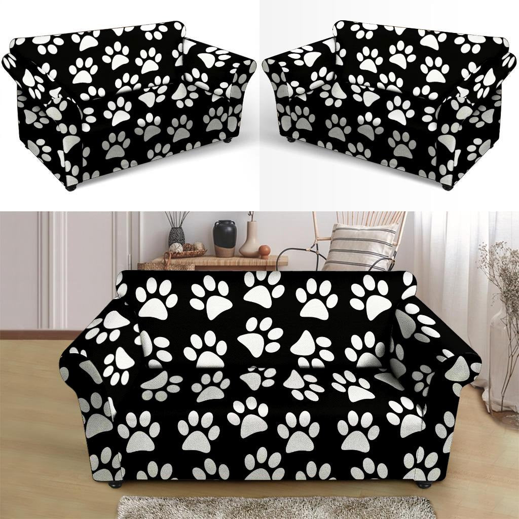 Paw Print Loveseat Cover-grizzshop