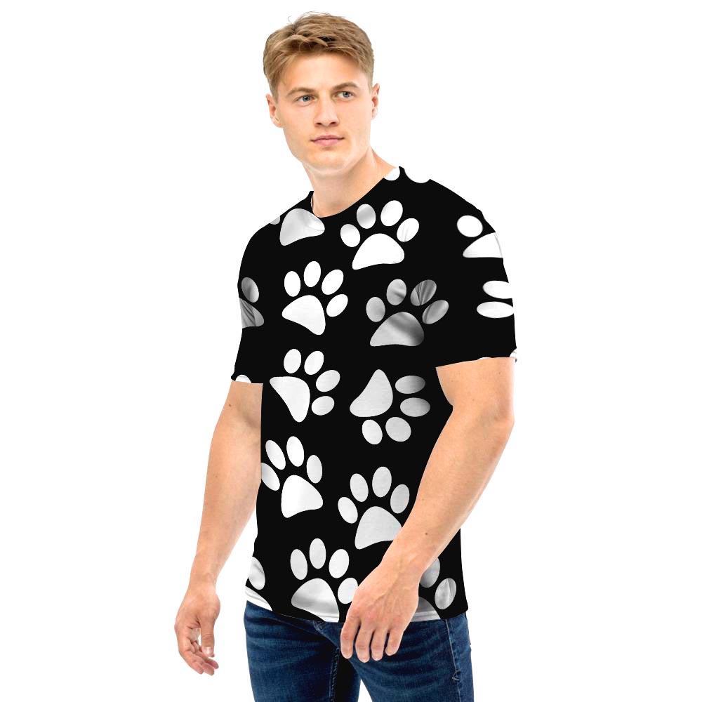 Paw Print Men T Shirt-grizzshop