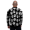 Paw Print Men's Bomber Jacket-grizzshop