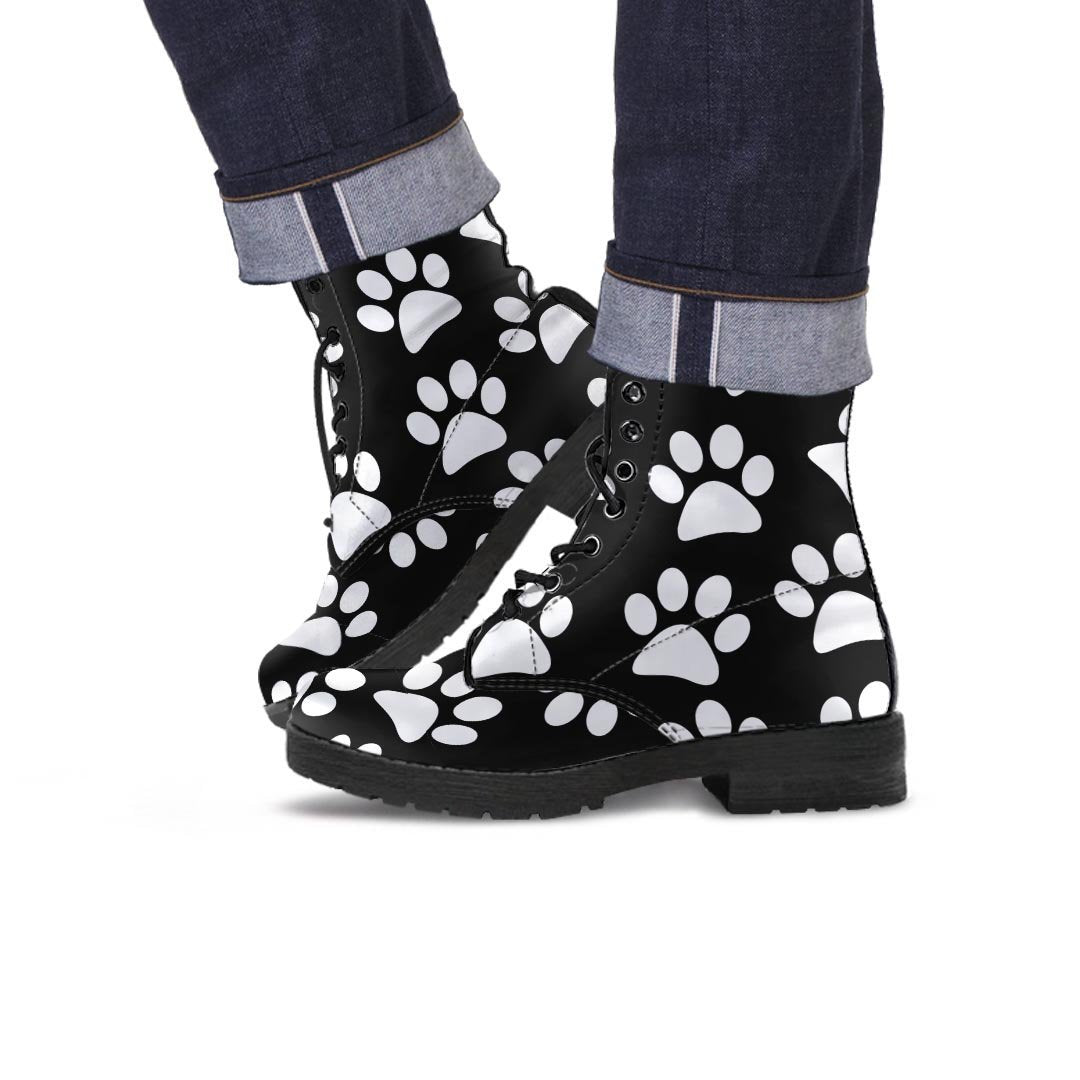 Paw Print Men's Boots-grizzshop