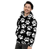 Paw Print Men's Hoodie-grizzshop