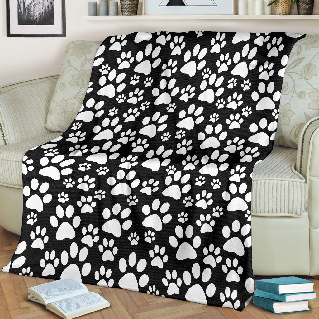 Paw Print Pattern Blanket-grizzshop