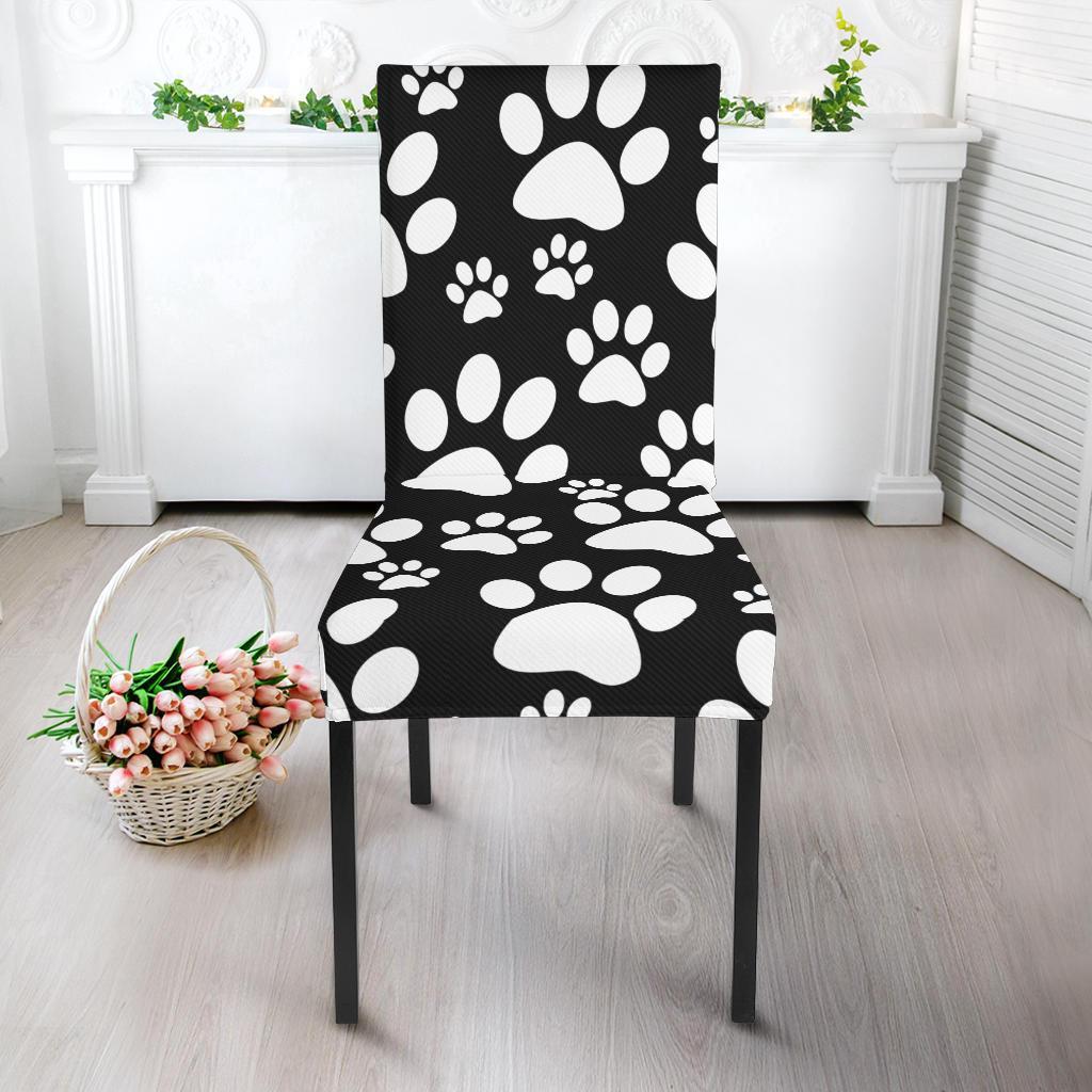 Paw Print Pattern Chair Cover-grizzshop