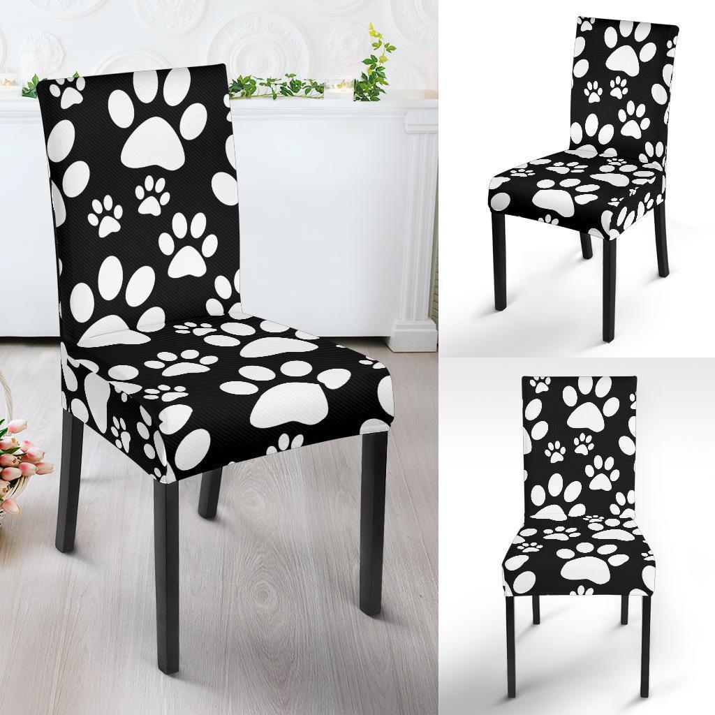 Paw Print Pattern Chair Cover-grizzshop