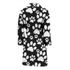 Paw Print Pattern Men Long Robe-grizzshop