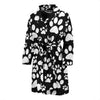 Paw Print Pattern Men Long Robe-grizzshop