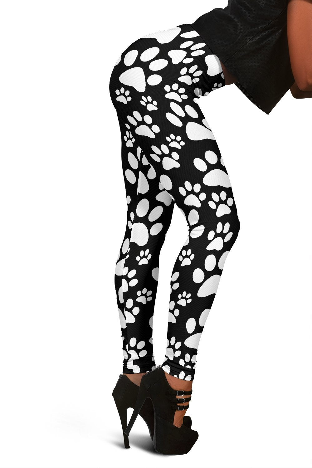 Paw Print Pattern Women Leggings-grizzshop