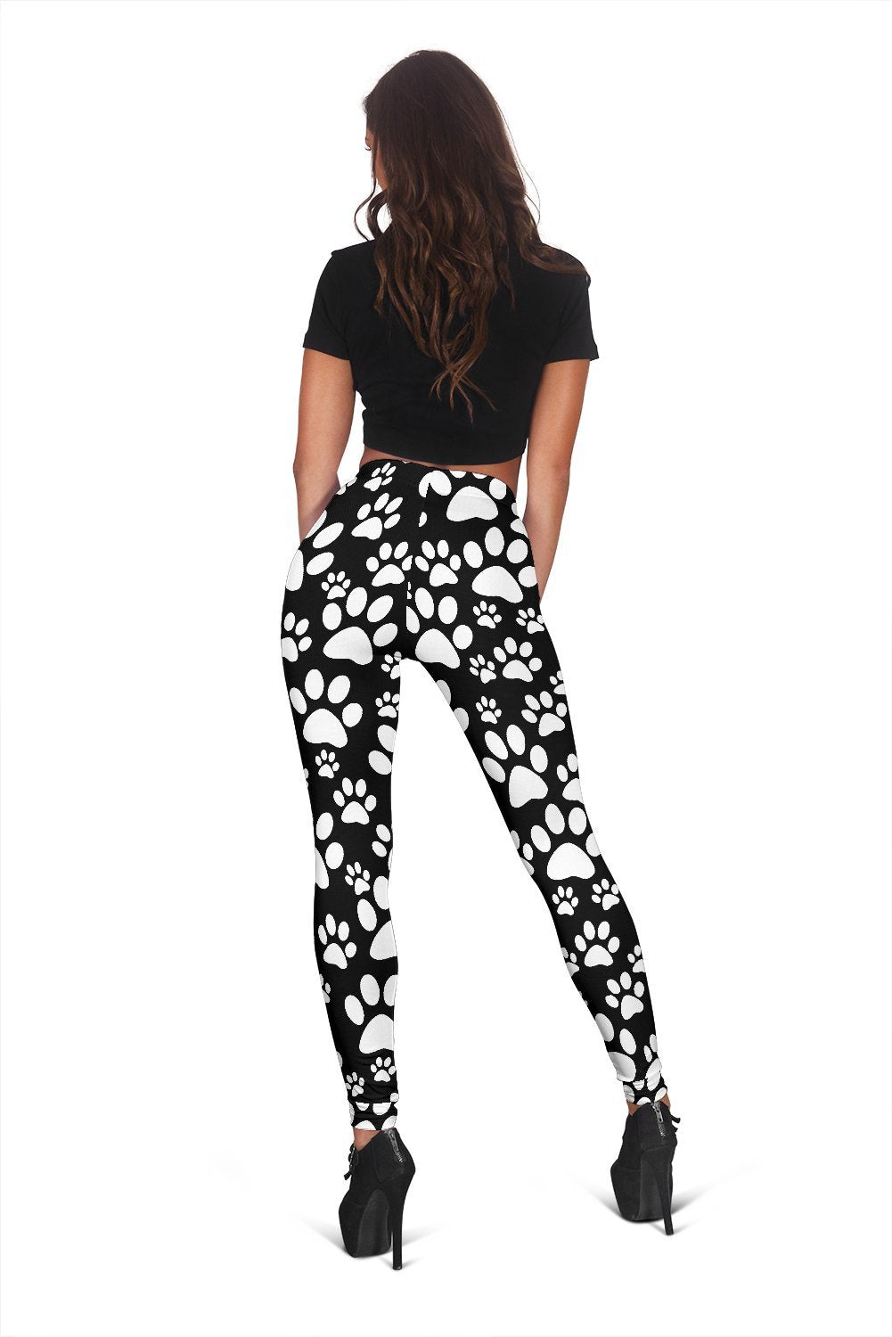 Paw Print Pattern Women Leggings-grizzshop