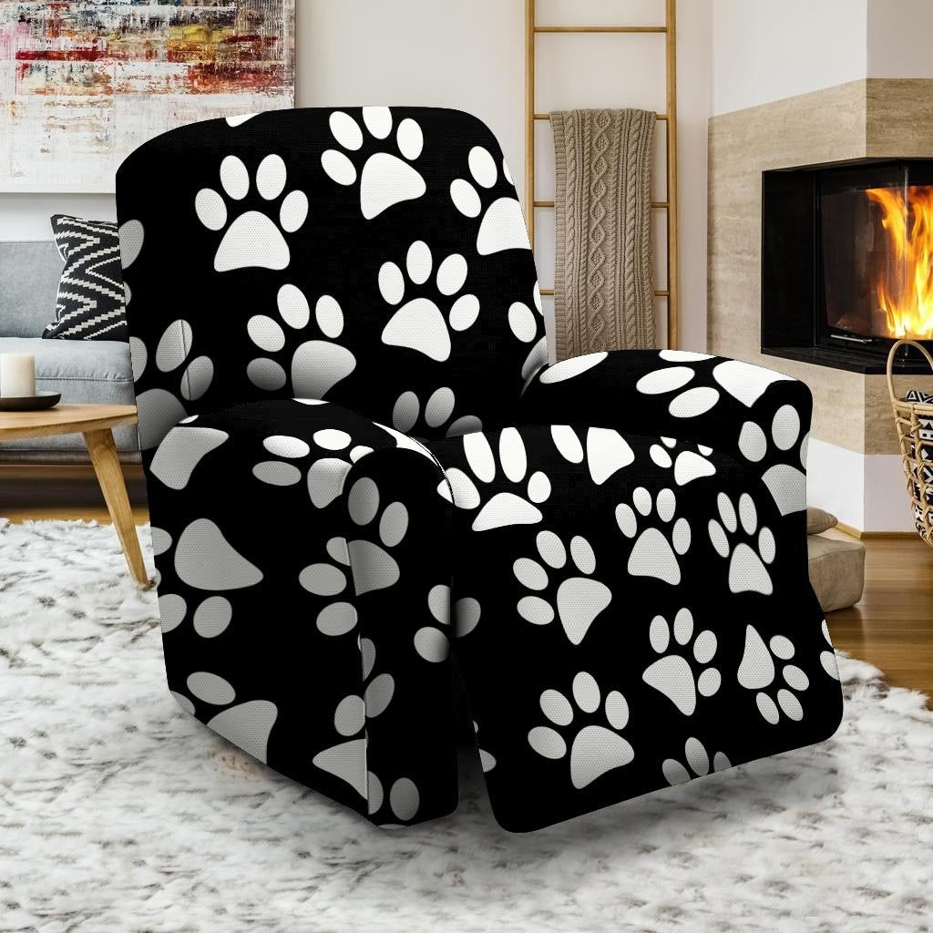 Paw Print Recliner Cover-grizzshop