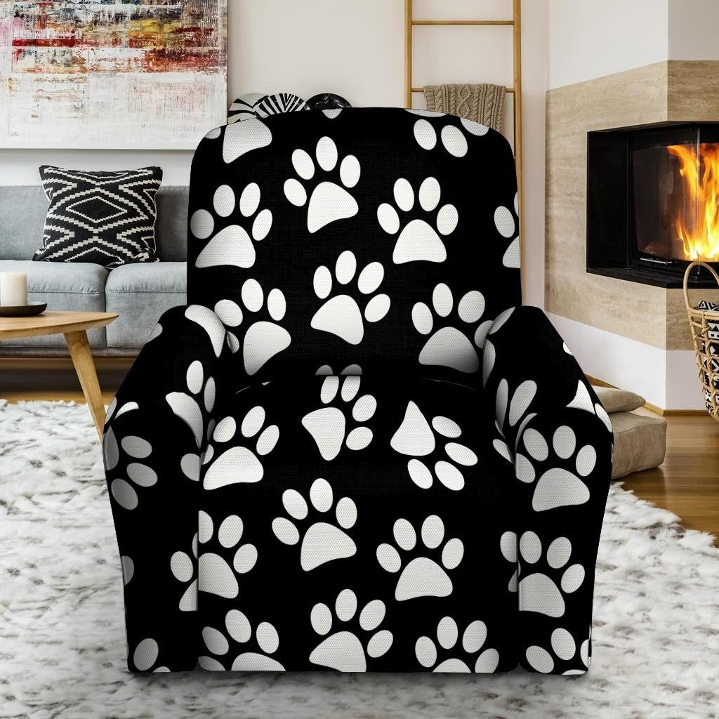 Paw Print Recliner Cover-grizzshop