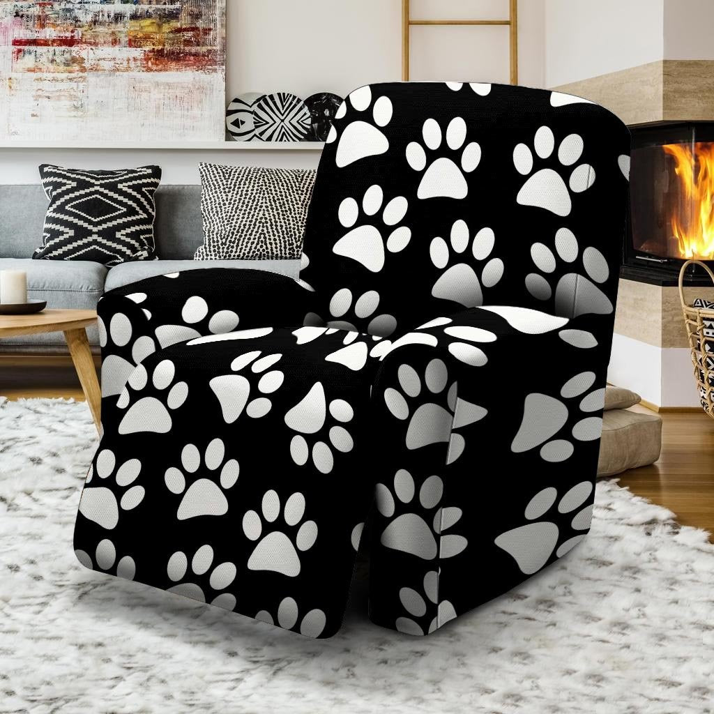 Paw Print Recliner Cover-grizzshop