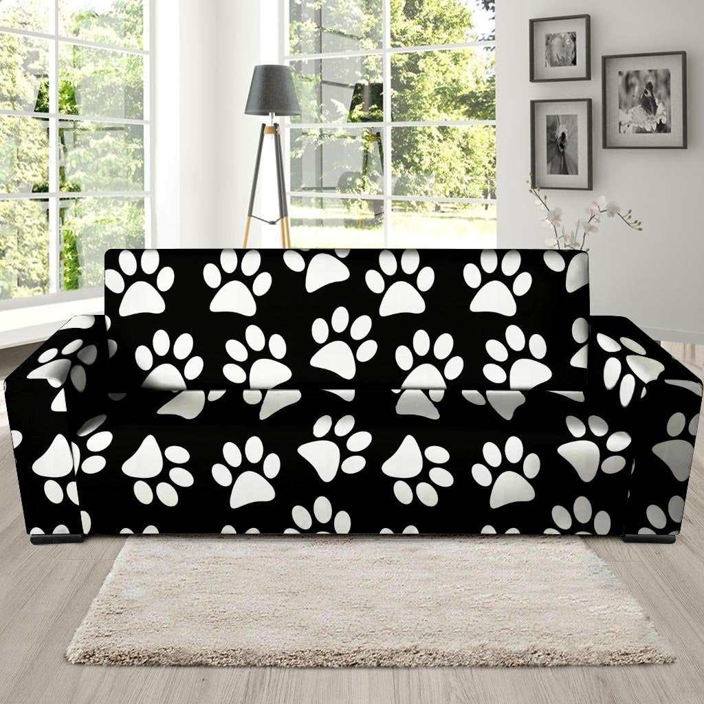 Paw print sofa clearance cover