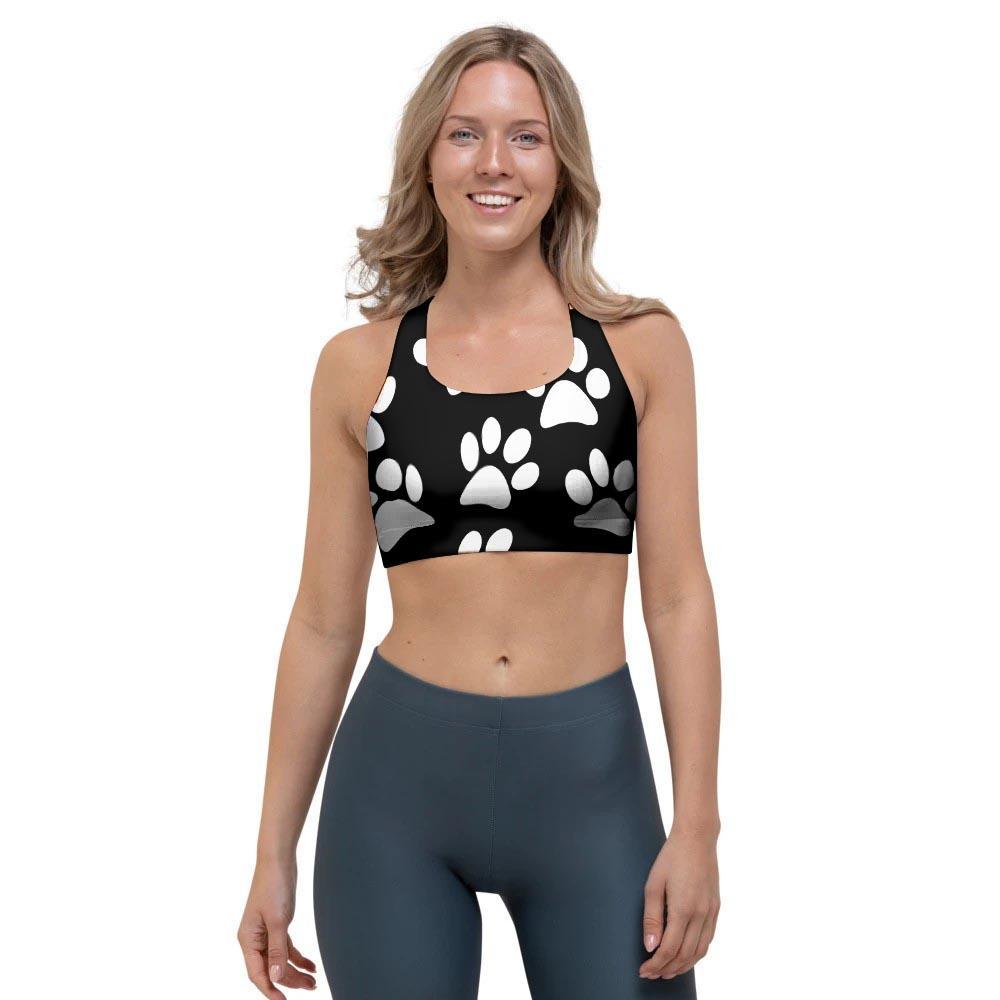 Paw Print Sports Bra-grizzshop