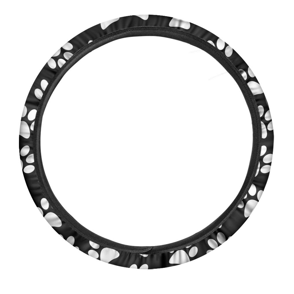 Paw Print Steering Wheel Cover-grizzshop