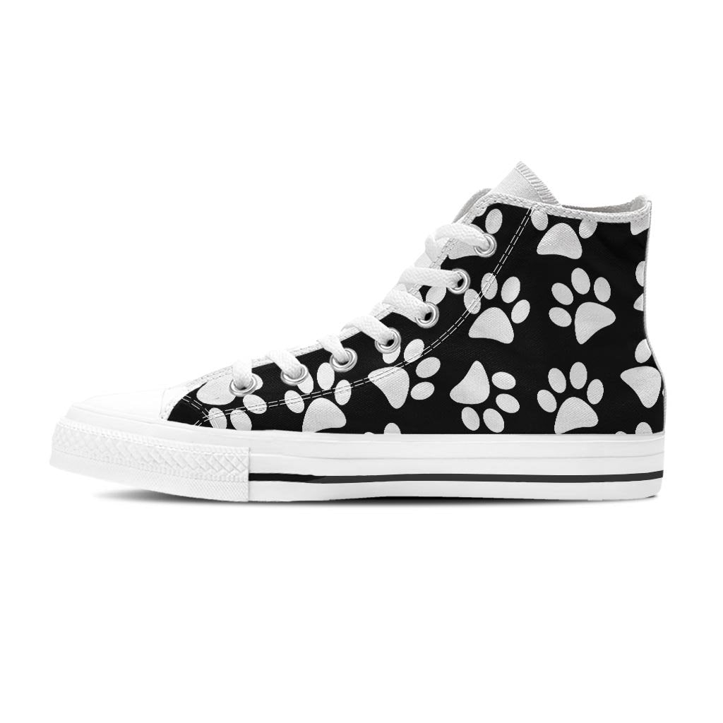 Paw Print Women's High Top Shoes-grizzshop