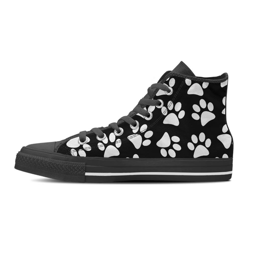 Paw Print Women's High Top Shoes-grizzshop
