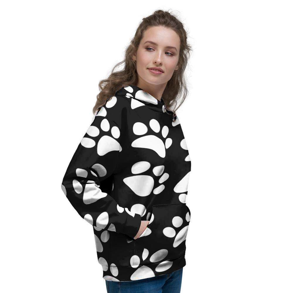 Paw Print Women's Hoodie-grizzshop