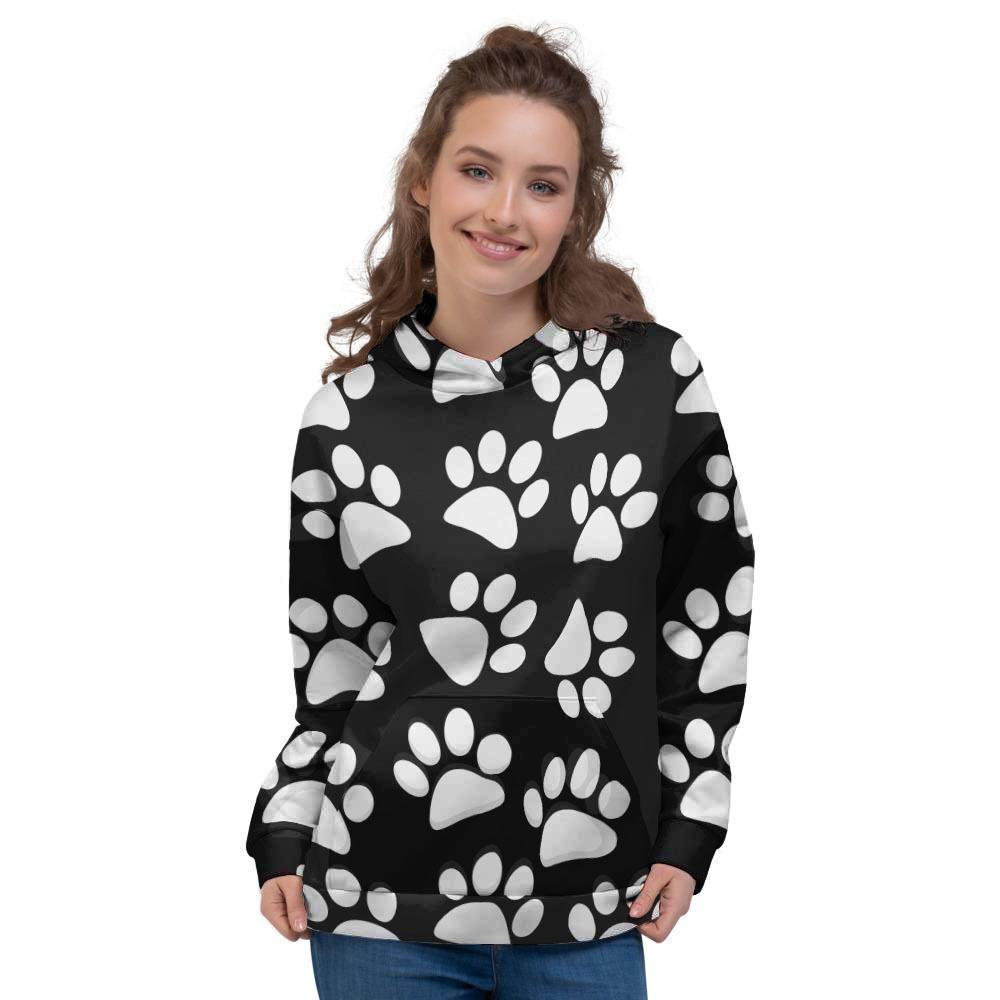 Paw Print Women's Hoodie-grizzshop