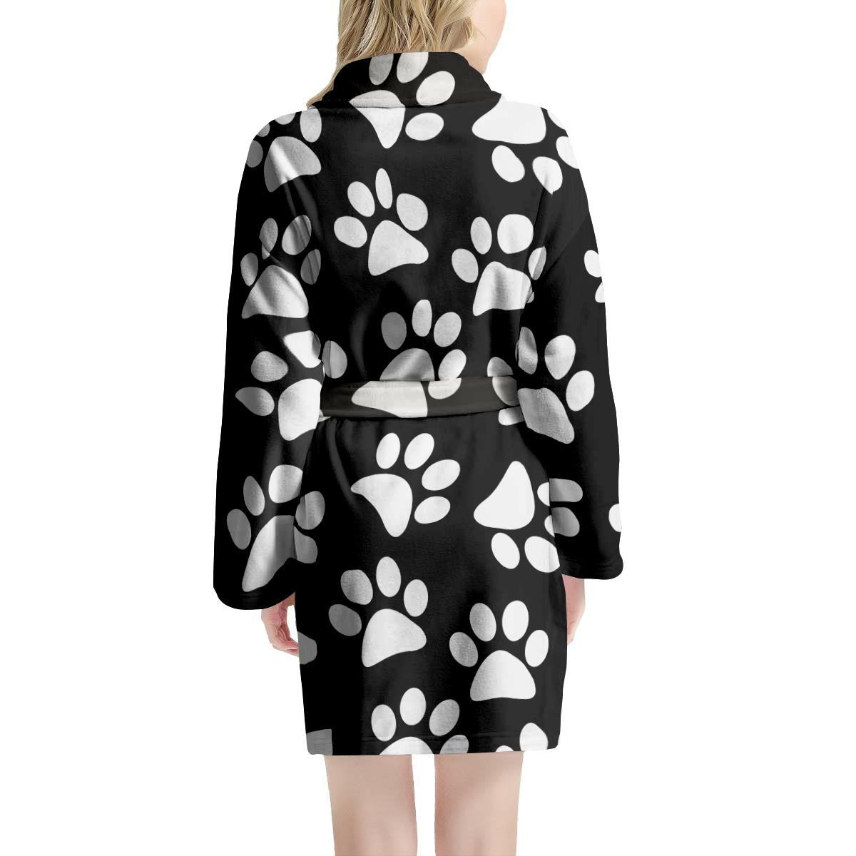 Paw Print Women's Robe-grizzshop