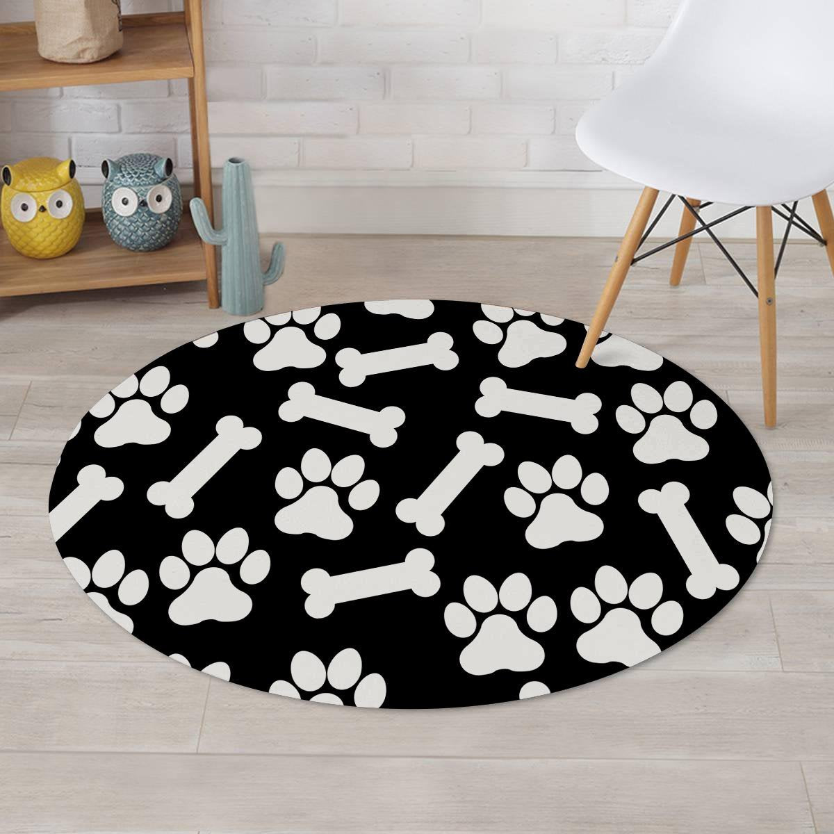 Paw Round Rug-grizzshop