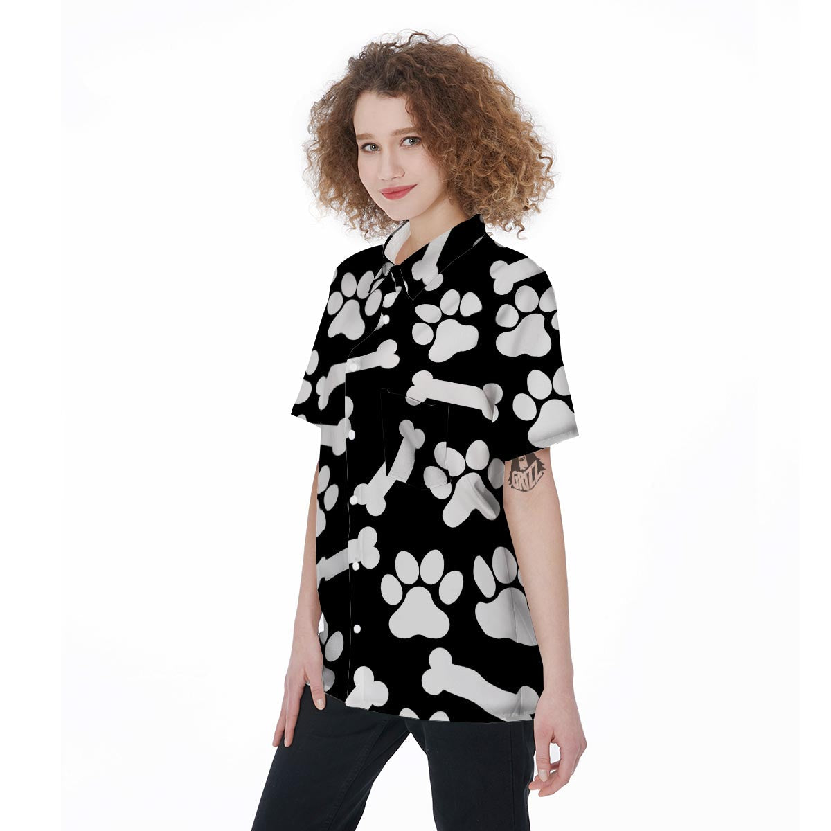 Paw Women's Short Sleeve Shirts-grizzshop
