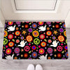 Peace Sign Hippie Door Mat-grizzshop