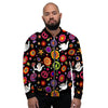 Peace Sign Hippie Men's Bomber Jacket-grizzshop