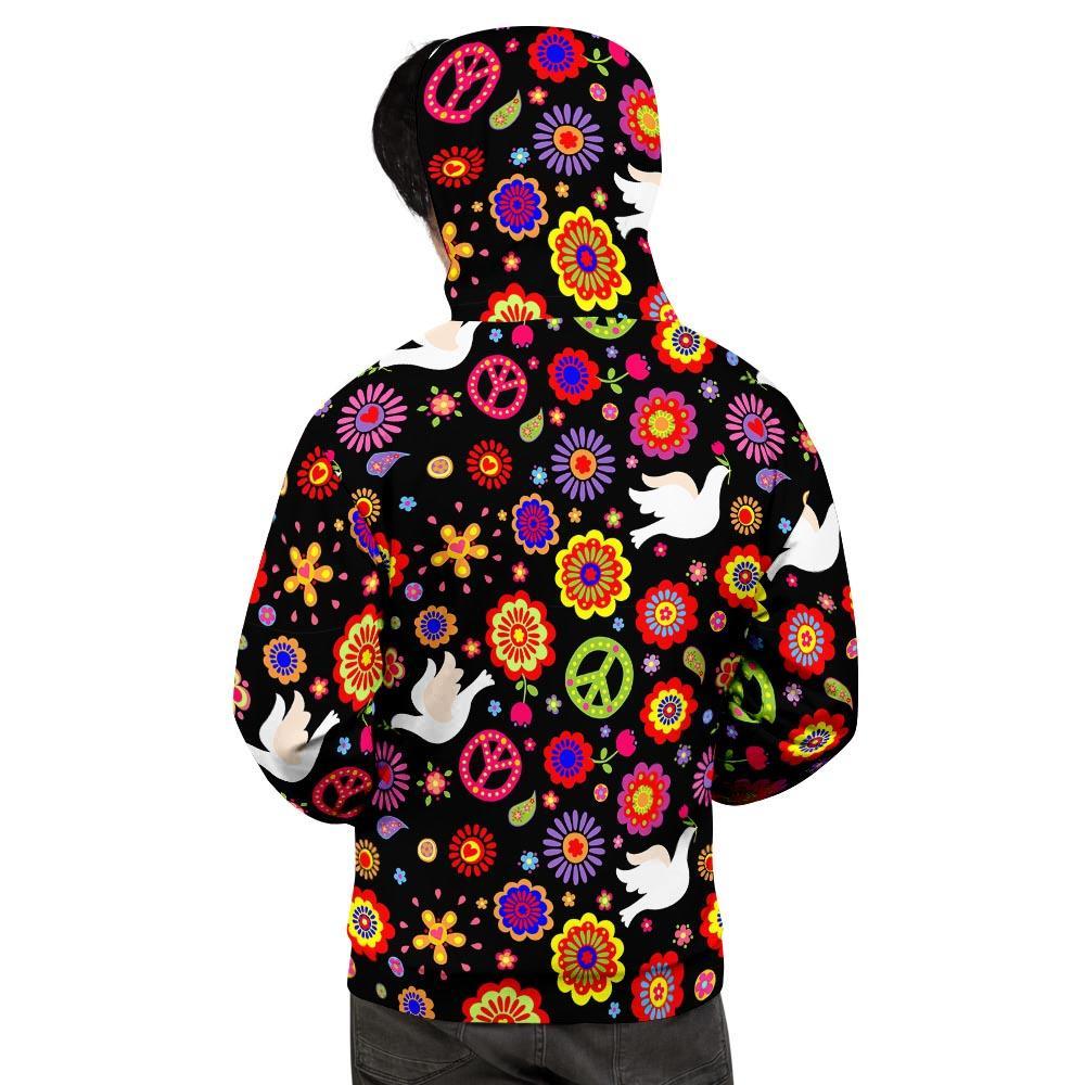 Peace Sign Hippie Men's Hoodie-grizzshop