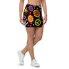 Peace Sign Hippie Mini Skirt-grizzshop