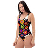 Peace Sign Hippie One Piece Swimsuite-grizzshop