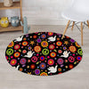 Peace Sign Hippie Round Rug-grizzshop