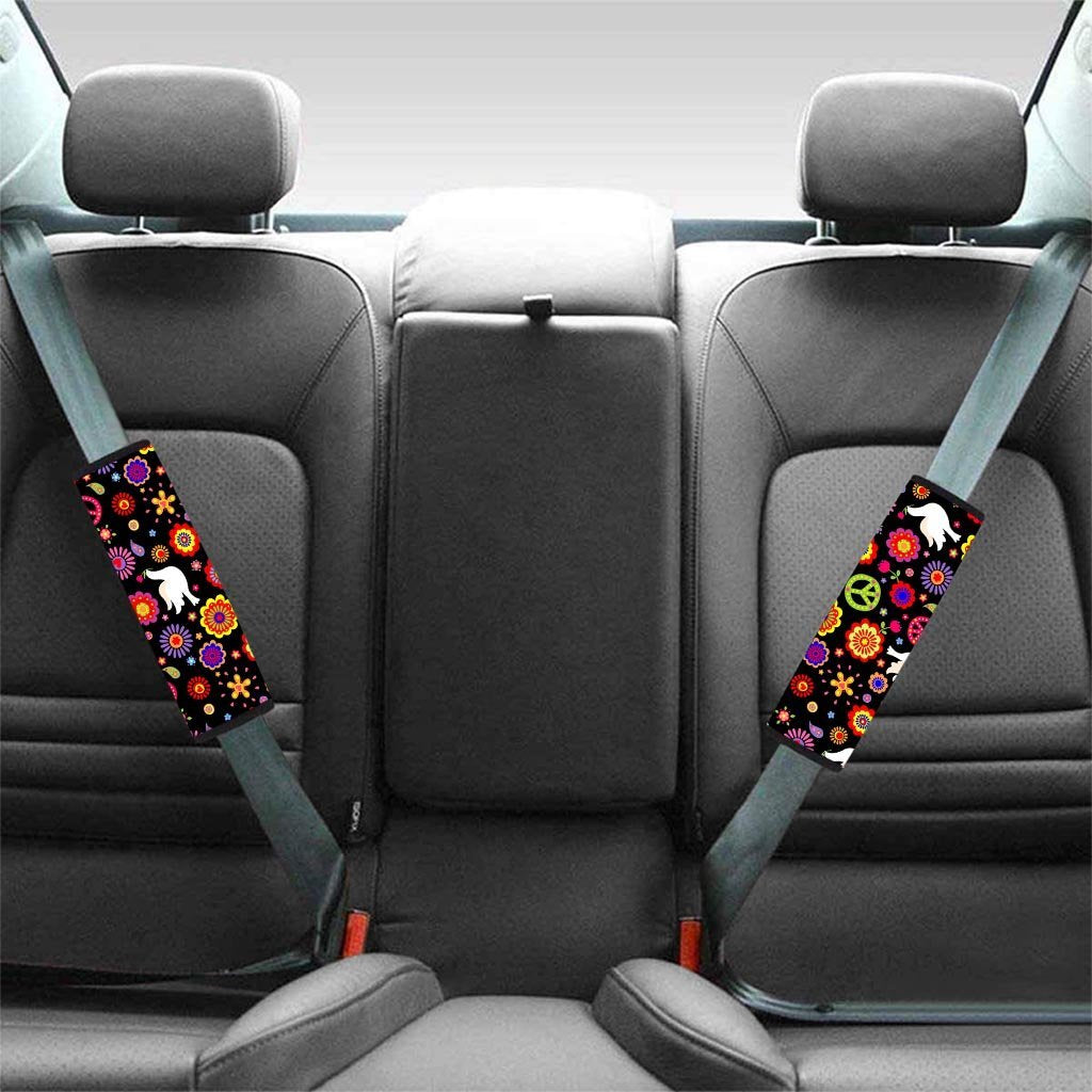 Peace Sign Hippie Seat Belt Cover-grizzshop